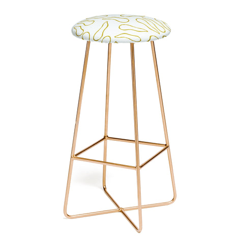 Lola Terracota Moving shapes on a soft colors background 436 Bar Stool
