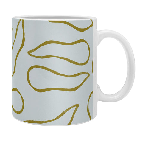 Lola Terracota Moving shapes on a soft colors background 436 Coffee Mug