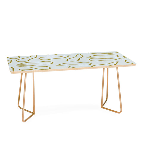 Lola Terracota Moving shapes on a soft colors background 436 Coffee Table