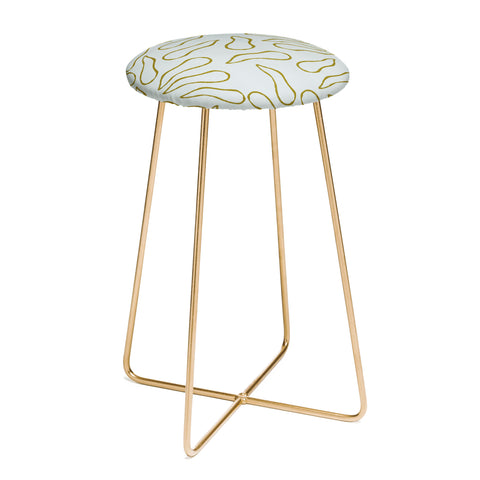 Lola Terracota Moving shapes on a soft colors background 436 Counter Stool