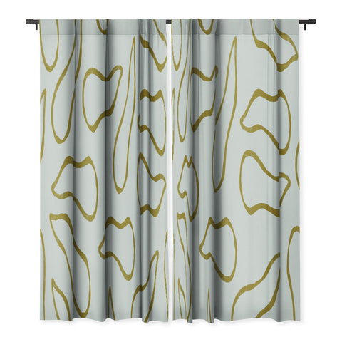 Lola Terracota Moving shapes on a soft colors background 436 Blackout Non Repeat