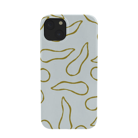 Lola Terracota Moving shapes on a soft colors background 436 Phone Case