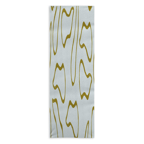 Lola Terracota Moving shapes on a soft colors background 436 Yoga Towel