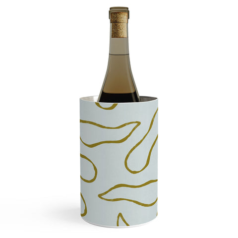 Lola Terracota Moving shapes on a soft colors background 436 Wine Chiller