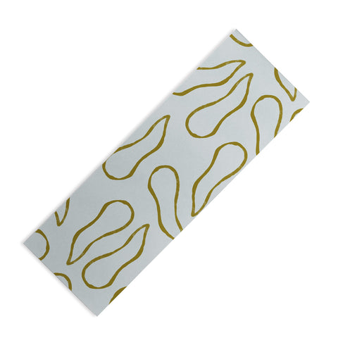 Lola Terracota Moving shapes on a soft colors background 436 Yoga Mat