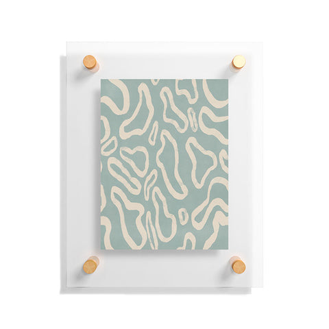 Lola Terracota Organical shapes 443 Floating Acrylic Print