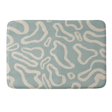 Lola Terracota Organical shapes 443 Memory Foam Bath Mat