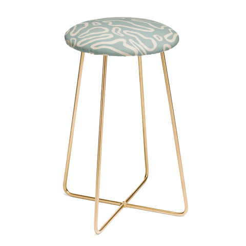 Lola Terracota Organical shapes 443 Counter Stool