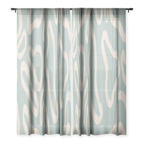 Lola Terracota Organical shapes 443 Sheer Non Repeat