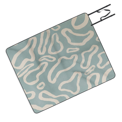 Lola Terracota Organical shapes 443 Picnic Blanket