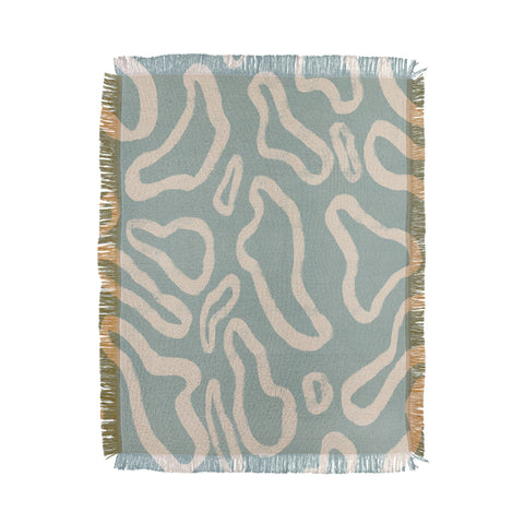 Lola Terracota Organical shapes 443 Throw Blanket