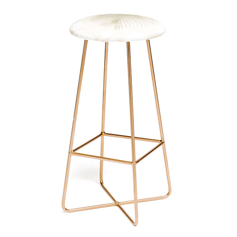 Lola Terracota Palm leaf with abstract handmade shapes Bar Stool