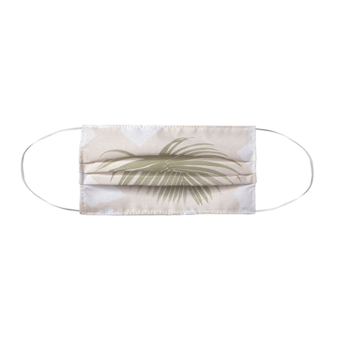 Lola Terracota Palm leaf with abstract handmade shapes Face Mask