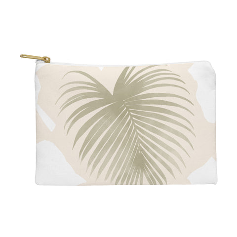 Lola Terracota Palm leaf with abstract handmade shapes Pouch