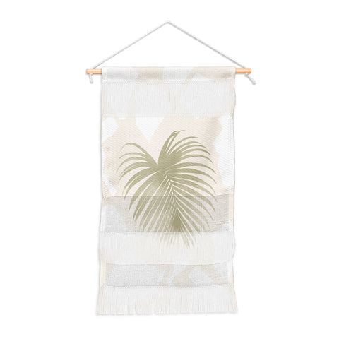 Lola Terracota Palm leaf with abstract handmade shapes Wall Hanging Portrait