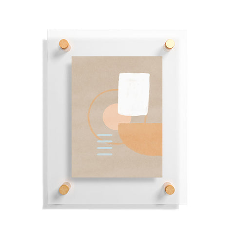 Lola Terracota Simple shapes boho minimalist Floating Acrylic Print