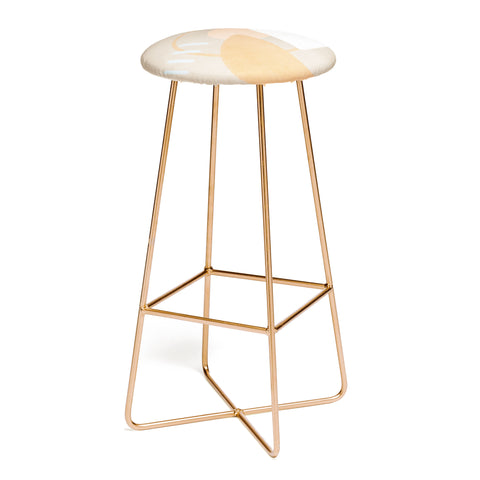 Lola Terracota Simple shapes boho minimalist Bar Stool