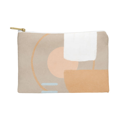 Lola Terracota Simple shapes boho minimalist Pouch