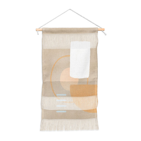 Lola Terracota Simple shapes boho minimalist Wall Hanging Portrait