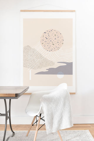 Lola Terracota Soft landscape Art Print And Hanger