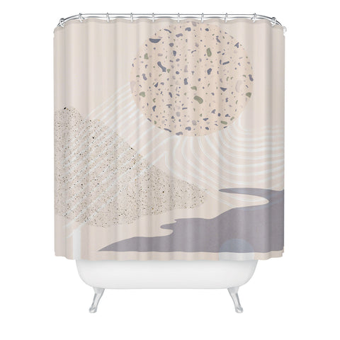 Lola Terracota Soft landscape Shower Curtain