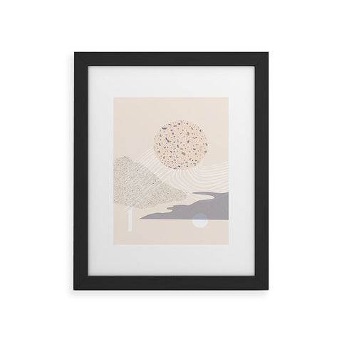 Lola Terracota Soft landscape Framed Art Print