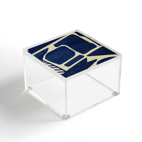 Lola Terracota Strong shapes on simple background Acrylic Box