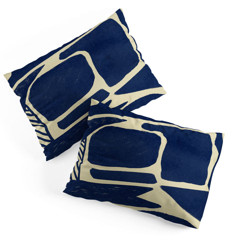 Lola Terracota Strong shapes on simple background Pillow Shams