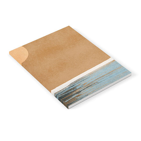 Lola Terracota Sunset with minimal shapes on kraft paper Notebook