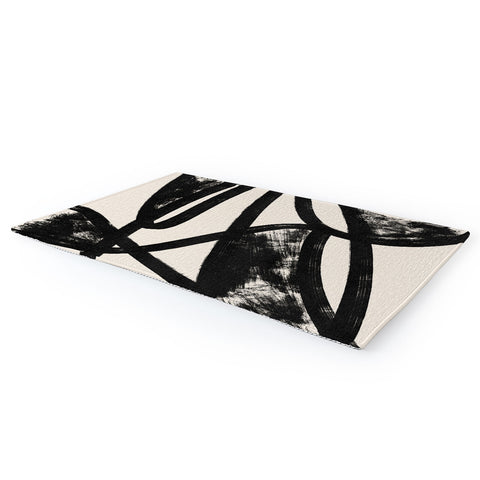 Lola Terracota That was a cow Abstraction Area Rug