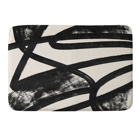 Lola Terracota That was a cow Abstraction Memory Foam Bath Mat