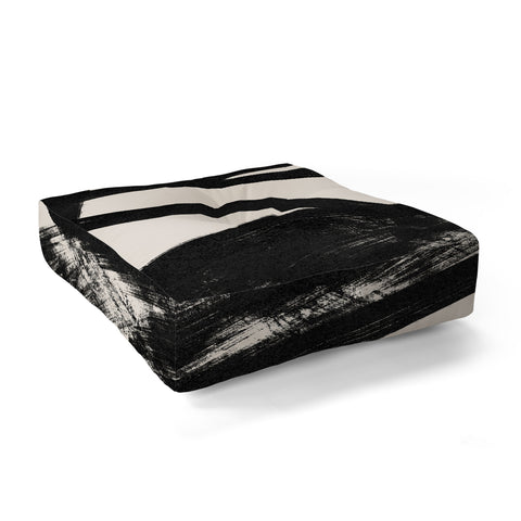 Lola Terracota That was a cow Abstraction Floor Pillow Square