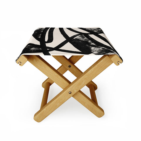 Lola Terracota That was a cow Abstraction Folding Stool