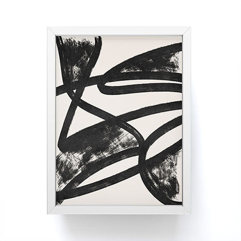 Lola Terracota That was a cow Abstraction Framed Mini Art Print