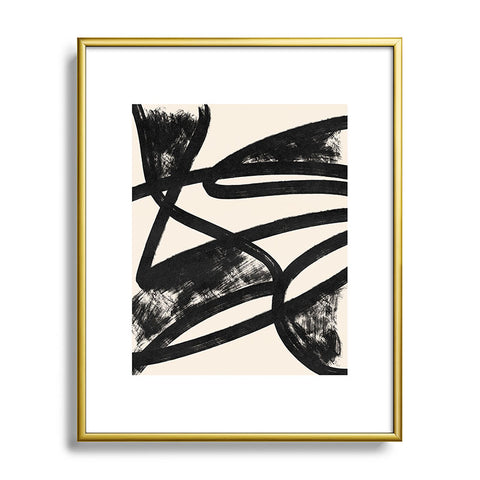 Lola Terracota That was a cow Abstraction Metal Framed Art Print