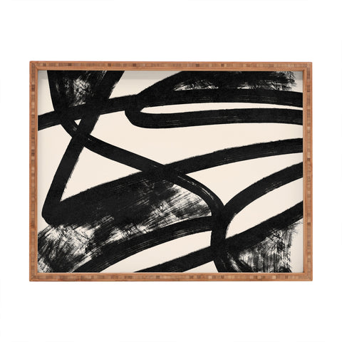 Lola Terracota That was a cow Abstraction Rectangular Tray