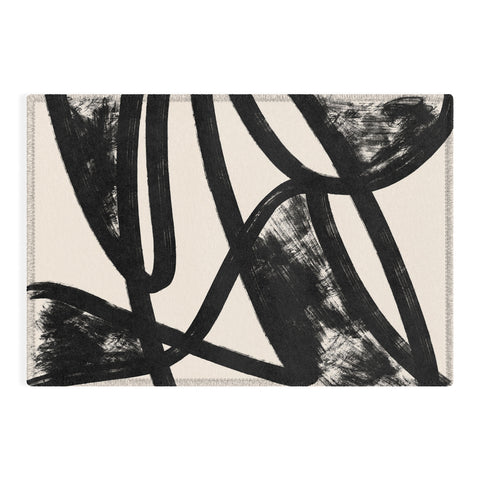 Lola Terracota That was a cow Abstraction Outdoor Rug