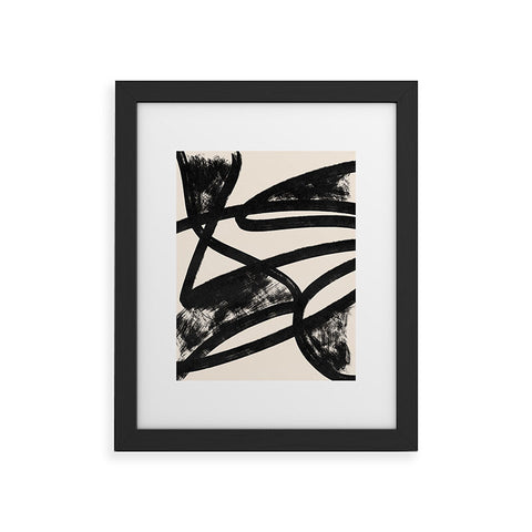 Lola Terracota That was a cow Abstraction Framed Art Print