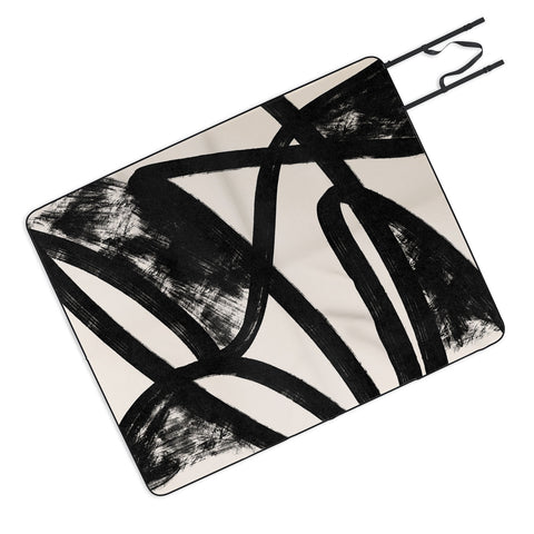 Lola Terracota That was a cow Abstraction Picnic Blanket