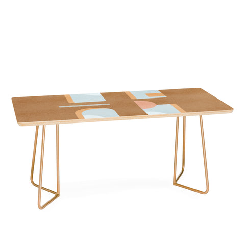 Lola Terracota The arch of a window abstract shapes contemporary Coffee Table
