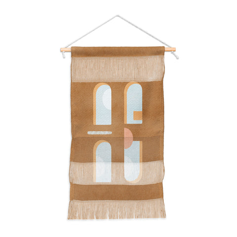 Lola Terracota The arch of a window abstract shapes contemporary Wall Hanging Portrait