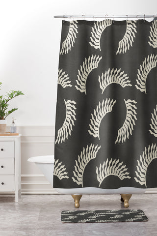 Lola Terracota When the leaves become wings Shower Curtain And Mat