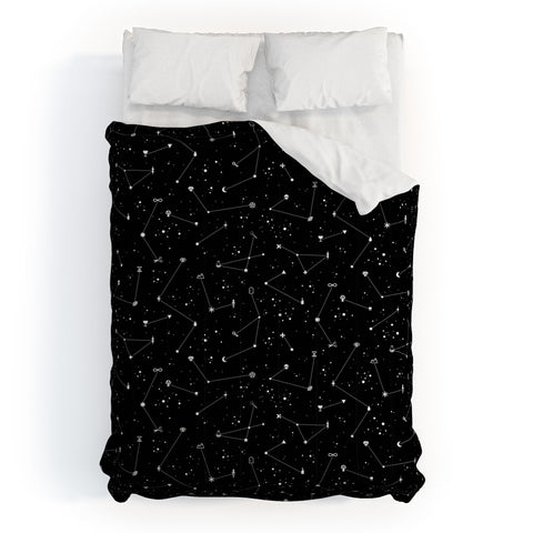 LordofMasks Constellations Black Comforter