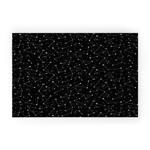 LordofMasks Constellations Black Welcome Mat
