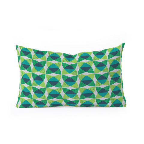 Lucie Rice And Circle Gets A Square Oblong Throw Pillow