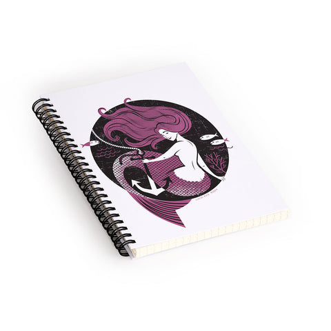 Lucie Rice Ari Aquarius Spiral Notebook