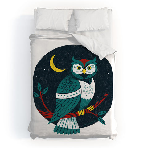 Lucie Rice Big Hooter Duvet Cover
