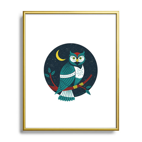 Lucie Rice Big Hooter Metal Framed Art Print