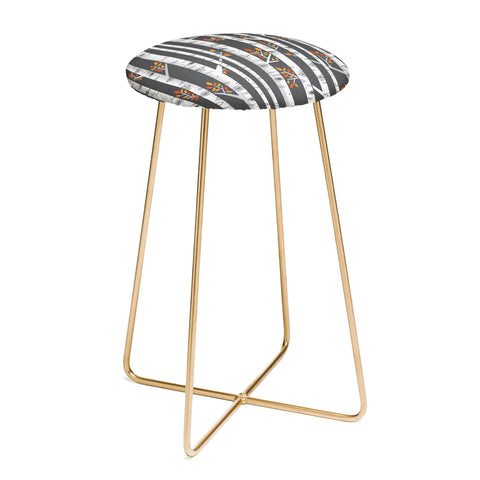 Lucie Rice Birches Be Crazy Counter Stool