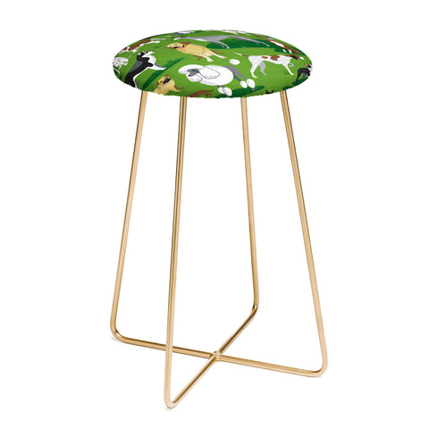 Lucie Rice Dog Day Afternoon Counter Stool
